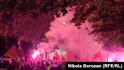 Protest građana ispred Skupštine Crne Gore u Podgorici 08. novembra 2022. protekao je bez incidenata.