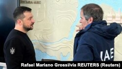 Ръководителят на Международната агенция за атомна енергия Рафаел Гроси се срещна със Зеленски в Запорожие.