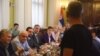 Konsultacije poslaničkih grupa sa predstavnicima Radio-televizije Srbije (RTS) i Radio-televizije Vojvodine (RTV), u Beogradu, 29. aprila 2024.