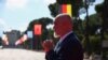 Kryeministri i Shqipërisë, Edi Rama, gjatë pritjes së liderëve që morën pjesë në samitin e Procesit të Berlinit. Tiranë, 16 tetor 2023. 