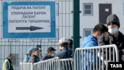 La un centru pentru migranți din Moscova, în septembrie 2021.