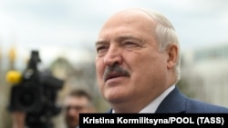 Beloruski lider Aleksandar Lukašenko u Moskvi pred sastanak s ruskim predsednikom Vladimirom Putinom, 12. april 2024.