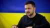 Ukrajinski predsjednik Volodimir Zelenski tokom govora putem video linka na vanrednom sastanku Savjeta Ukrajina-NATO, u Kijevu 19. aprila 2024.