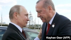 Ruski predsjednik Tayyip Erdogan i predsjednik Rusije Vladimir Putin (arhivska fotografija)