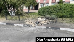 Поражения от снаряд на тротоара