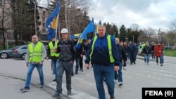 Protest rudara u Zenici, 28. mart 2023.