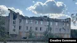 Bolnica u mestu Berislav u ukrajinskoj Hersonskoj oblasti posle ruskog napada, 5. oktobar 2023.