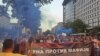 Šetnja učesnika protesta protiv nasilja u Novom Sadu, 28. juli 2022.
