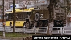 Российская военная техника на улицах Херсона