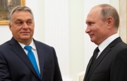 Президент Венгрии Виктор Орбан и Владимир Путин