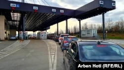 Jedan od graničnih prelaza Kosova, april 2022.