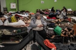 Ukrajnából érkezett menekült Lengyelországban