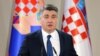 Predsjednik Republike Hrvatske Zoran Milanović govori tokom svoje inauguracije u Uredu predsjednika uZagrenu, Hrvatska, 18. februara 2020.