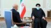 ابراهیم رئیسی و محمدباقر قالیباف در یک جلسه سران قوا