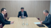 Petar Petković(levo), Miroslav Lajčak (u sredini) i Besnik Bisljimi (desno) na jednom od susreta u Briselu