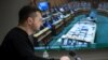 Președintele Ucrainei în timpul discursului adresat parlamentului din Noua Zeelandă, Kiev, 13 decembrie 2022