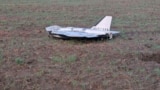 FILE PHOTO: A damaged drone lies after falling in the eastern Polish village of Czosnowka