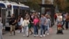 Trecători, pe bulevardul Ștefan cel Mare și Sfânt, Chișinău
