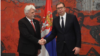 Ambasador Volodimir Tolkač i predsednik Srbije Aleksandar Vučić prvi put su se sreli u maju prošle godine u Beogradu, nakon što je Tolkač preuzeo funkciju-
