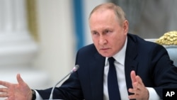 In one of his strongest speeches since Russia invaded Ukraine, Putin on July 7 also directly challenged the Western allies backing Kyiv and said "the West wants to fight us until the last Ukrainian.”