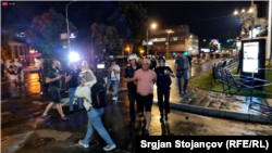 Privođenja demonstranata na ulicama Skoplja, 5. jul 2022.