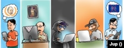 Ilustrație a profilului celor care distribuie informație falsă pe internet.
