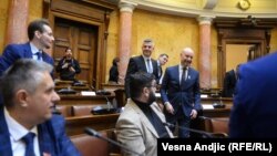 Predstavnici Evropskog parlamenta tokom sastanka sa poslanicima Skupštine Srbije, Beograd, 27. januar 2022.