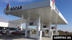 SOCAR компаниясының Румыниядағы жанармай бекеті.