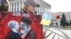 O acțiune de protest a diasporei iraniene împotriva sprijinului acordat de oficialii iranieni agresiunii rusești în Ucraina. Kiev, 28 octombrie 2022