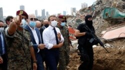 Emmanuel Macron u posjeti Bejrutu nakon eksplozije