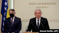 Članovi Predsjedništva Bosne i Hercegovine Željko Komšić i Šefik Džaferović