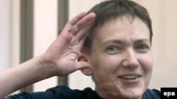 Украинская военнослужащая Надежда Савченко. 