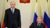 Антон Силуанов (квегlиса) ва президент Владимир Путин, Москва, 17 Апр 2012