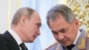 Президент Росії Володимир Путін і міністр оборони
Росії Сергій Шойгу