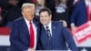 Donald Trump și senatorul republican de Florida Marco Rubio, la un miting electoral din Carolina de Nord, pe 4 noiembrie 2024. 