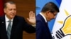Президент Турции Реджеп Тайип Эрдоган (слева) и ныне бывший премьер-министр Ахмет Давутоглу. 