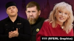 Пугачева Алла, Кадыров Рамзан, Кадыров Адам. Коллаж