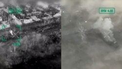 Loviți de drone, salvatorii ucraineni fug din Ceasiv Iar într-un vehicul în flăcări