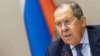 Ministrul rus de externe, Serghei Lavrov, în timpul unei conferințe de presă la Geneva, Elveția, după discuțiile cu omologul său american legate de criza din Ucraina, 21 ianuarie 2022.