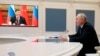 Președintele rus Vladimir Putin și omologul său chinez în cadrul unei videoconferințe care a avut loc vineri 30 decembrie 2022: