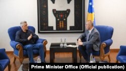 Presidenti i Kosovës, Hashim Thaçi dhe kryeministri, Ramush Haradinaj. Foto nga arkivi.