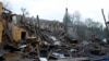 Aftermath of a Russian ballistic missile strike, in Kyiv