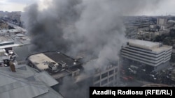 Հրդեհ Բաքվի Diqlas առևտրի կենտրոնում