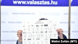 A 2018-as választásokon induló pártok listája a szavazólapon