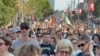 Protest antiguvernamental la Belgrad, organizat de studenți. 8 septembrie 2025.