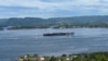 Cel mai mare portavion din lume, USS Gerald R. Ford, naviând către Oslo
