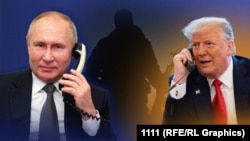 Președintele american Donald Trump și președintele rus, Vladimir Putin - colaj