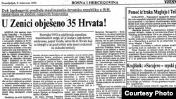 Huškački tekst iz "Vjesnika"