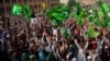Акция протеста по поводу фильма "Невинность мусульман". Карачи, Пакистан, 19 сентября 2012 года. 