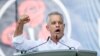 Vlad Plahotniuc, în timpul discursului său la un miting al Partidului Democrat în Chișinău pe 9 iunie 2019. După ce formațiunea politică pe care o conducea a fost debarcată de la putere de coaliția PSRM-ACUM, Plahotniuc a părăsit R. Moldova pe 14 iunie.